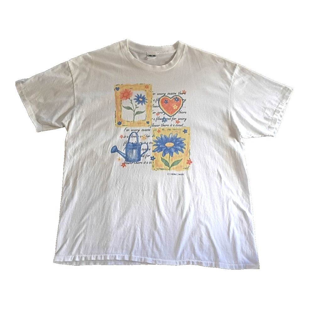 Vintage 90's Single Stitch Kathy Davis Cherokee Grandmother Graphic T-Shirt XL